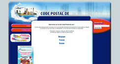 Desktop Screenshot of code-postal-de.com