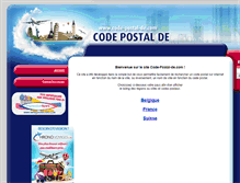 Tablet Screenshot of code-postal-de.com